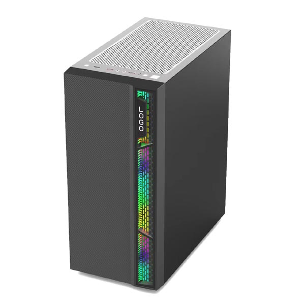 The latest Hot cool RGB light strip ATX desktop computer gaming case hinge tempered glass side